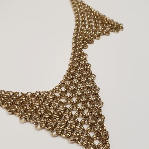 Unique Chain Cluster Bib Necklace - Picture 3 of 5